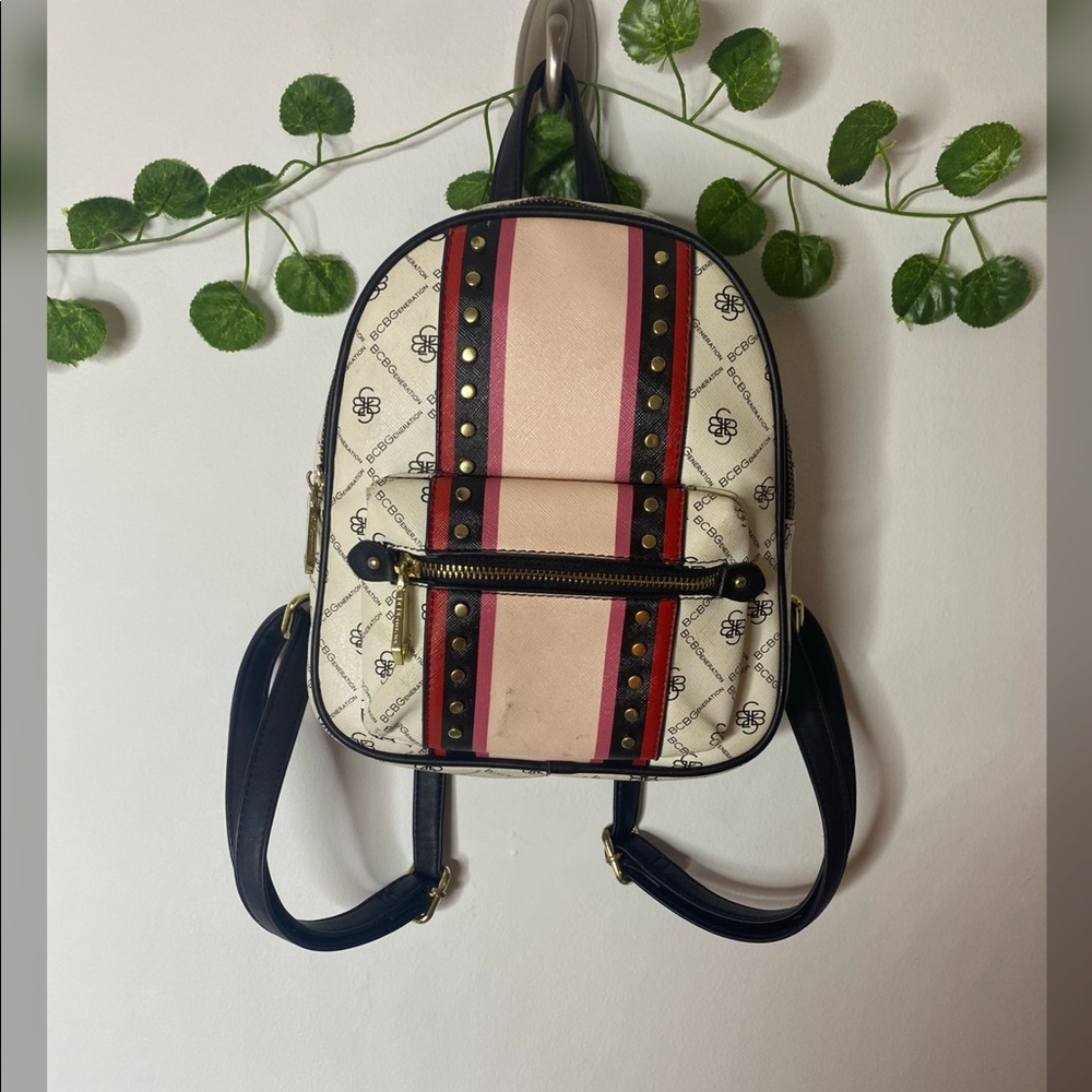 BCBG Women's mini Book bag w/ logo print